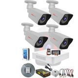 Prolife 4 Kameralı 8 Girişli Kayıt Cihazlı Yeni Nesil Yüz Tanımalı Insan Yüzü Eşgal Fotoğrafı Çeken 5 Mp Sony Full Hd Ultra Güvenlik Kamerası Seti