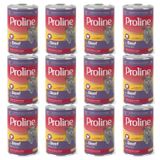 Proline 12x400 gr Dana Etli Sos İçinde Et Parçacıklı Yetişkin Kedi Konserve