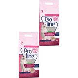 Proline 2x5 lt Bebek Pudrası Kokulu Topaklanan Bentonit Kedi Kumu