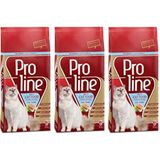 Proline 3 x 1.5 kg Tavuklu Balıklı Kuzu Etli Yetişkin Kedi Maması Seti