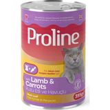 Proline 395 Gr Kedi Konserve Maması Pate Kuzu Etli ve Havuçlu Yetişkin Kediler İçin Doğal Besin