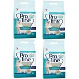 Proline 5 lt x 4 Topaklaşan Kedi Kumu Marsilya Sabunu Kokulu Doğal İçerik ile Minimum Tozlanma