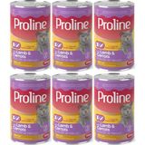 Proline 6x395 gr Kuzu Etli ve Havuçlu Pate Et Parçalı Kedi Konservesi