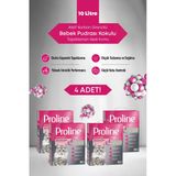 Proline Aktif Karbon Granüllü Bebek Pudra Kokulu Bentonit Kedi Kumu 4 Adet X 10 Lt
