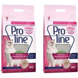 Proline Bebek Pudralı Bentonit Kedi Kumu 20 lt Topaklanan İnce Tane ile Temiz ve Kolay Kullanım