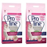 Proline Bebek Pudralı Kalın 2x10 lt Topaklanan Bentonit Kedi Kumu