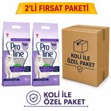 Proline Bentonit Lavanta Kokulu Kedi Kumu 10 Lt*2 Özel Koli Paket