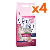 Proline Doğal Topaklanan Baby Powder Kokulu 4x5 lt Kedi Kumu