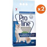 Proline Doğal Unscented Topaklanan Kokusuz Kedi Kumu 10 Lt X 2 Adet