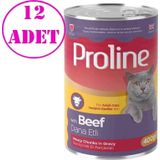 Proline Kedi Konserve Maması Biftekli 400 Gr 12 Ad