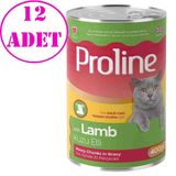 Proline Kedi Konserve Maması Kuzu Etli 400 Gr 12 Ad
