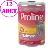 Proline Kedi Konserve Maması Somonlu 400 Gr 12 Ad