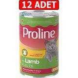 Proline Kuzu Etli Kedi Konservesi 400Gr 12Adet Yaş Mama