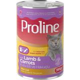 Proline Kuzu Etli ve Havuçlu Pate Et Parçalı Kedi Konservesi 395 gr x 12 Adet