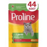 Proline Kuzu Etli Yaş Kedi Maması 44 x 85 gr Besleyici İçerik ile Lezzetli Mama Segmenti