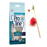 Proline Marsilya Sabunu Kokulu Ince Bentonit Doğal 10 lt Kedi Kumu + Zilli Lastikli Kedi Oltası
