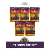 Proline Pouch Jelly Jöle İçinde Et Parçacıklı Dana Etli Yaş Kedi Maması Seti 5x85 gr