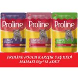 Proline Pouch Karışık Yaş Kedi Mama 18 X 85 Gr