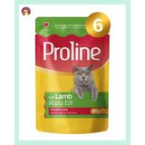 Proline Pouch Kuzu Etli Yaş Kedi Maması Seti 6X85 gr