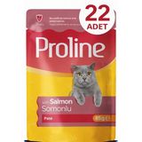 Proline Pouch Somonlu 22x85 gr Yaş Kedi Maması