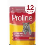 Proline Pouch Somonlu Yaş Kedi Mama 12 x 85 Gr