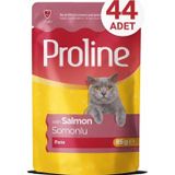 Proline Pouch Somonlu Yaş Kedi Mama 44 x 85 Gr