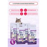 Proline Proline Ince Taneli Lavanta Kokulu 5 Lt Kedi Kumu X 4 Adet