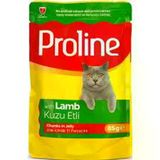 PROLINE Proline Pounc Jöleli Kuzu Etli Yetişkin Kedi Yaş maması 85 gr