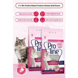 Proline Pudra Kokulu Ince Taneli Topaklanan Kedi Kumu 10 Lt x 2 Adet