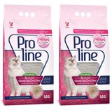 Proline Renkli ve Kokulu Bentonit Kedi Kumu, 10 L (2 paketi)