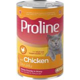 Proline Tavuklu Kedi Konservesi 400Gr 12Adet Yaş Mama