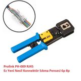 Prolink Ph-009 Rj45 Ez 6p 8p / Rj11 Rj12 Rj45 Yeni Nesil Konnektör Sıkma Pensesi