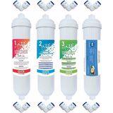 Prolite 4'lü Inline Filtre Set Kapalı Kasa Su Arıtma Cihazlarına Uyumlu Yüksek Performanslı