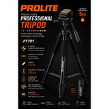 Prolite Professional Lighting Hidrolik Kafa Video Kamera Pr701 Tripod 5 kg taşıma kapasite 210 cm (Dslr Fotoğraf Makinası Projeksiyon Dürbün teleskop )