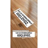 Proll 10 Kasım - Hazır Pankart - Ilke ve Devrimlerinle Güçlüyüz - Beyaz - 250x60 cm - Boyama Kağıdı