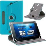 Prolysus General Mobile E-Tab 20 10,1" Inç Kılıf Üniversal Dönerli Dönebilen Standlı Stand Olabilen Kapaklı Tablet Kılıfı - Açık Mavi