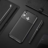 Prolysus Huawei Honor 8c Kılıf Karbon Fiber Desenli Silikon Kılıf - Siyah