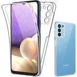 Prolysus Samsung Galaxy A02S 360 Derece Kılıf Full Tam Koruma Ön Arka Şeffaf Kılıf - Saydam