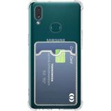 Prolysus Samsung Galaxy A10S Kılıf Kartlıklı Şeffaf Silikon Darbe Dayanıklı Koruyucu Kamera Korumalı Kılıf