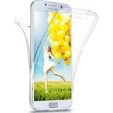 Prolysus Samsung Galaxy A7 2017 360 Derece Kılıf Full Tam Koruma Ön Arka Şeffaf Kılıf - Saydam