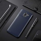 Prolysus Samsung Galaxy J6 Kılıf Karbon Fiber Desenli Silikon Kılıf - Lacivert
