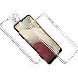 Prolysus Samsung Galaxy M12 360 Derece Kılıf Full Tam Koruma Ön Arka Şeffaf Kılıf - Saydam