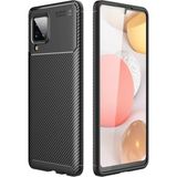 Prolysus Samsung Galaxy M22 Kılıf Karbon Fiber Desenli Silikon Kılıf - Mat Siyah
