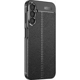 Prolysus Samsung Galaxy M34 5g Kılıf Niss Deri Desen Silikon - Siyah