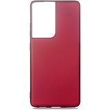Prolysus Samsung Galaxy S21 Ultra Yumuşak Silikon Kılıf - Mürdüm