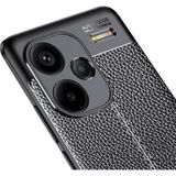 Prolysus Xiaomi Redmi Note 13 Pro Plus 5g Kılıf Niss Deri Desen Silikon - Siyah