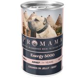 PROMAMA Energy 5000 Yetişkin Köpekler için Biftekli Konserve Yaş Mama, 36lı koli 400 gr.