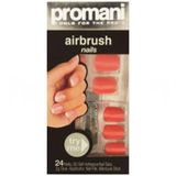 Promani Nar Çiçeği Rengi Takma Tırnak - Air Brush Nails Fingers