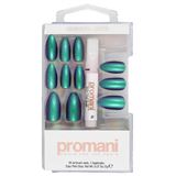 Promani Neon Petrol 24'lü Takma Tırnak Kiti
