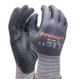 ProMat 42-844 İnce Nitril Köpük İş Eldiveni – Dikişsiz, Hava Geçirgen, Dot Kaplama ile Üstün Tutuş – Otomotiv, Mekanik Montaj, İnşaat, Bahçe – 7/8/9/10 Beden – 5 Çift (7 Beden)